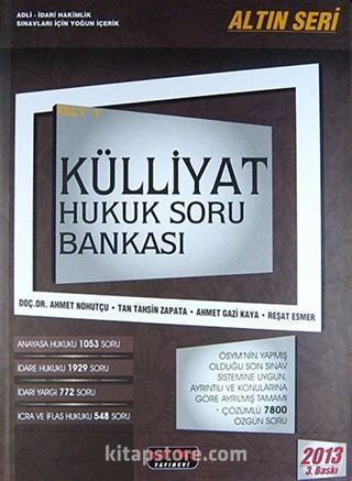 2014 Külliyat Hukuk Soru Bankası (2 Kitap)