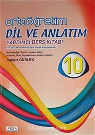 10. Sınıf Ortaöğretim Dil ve Anlatım Yardımcı Ders Kitabı