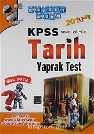 2012 KPSS Genel Kültür Tarih Yaprak Test