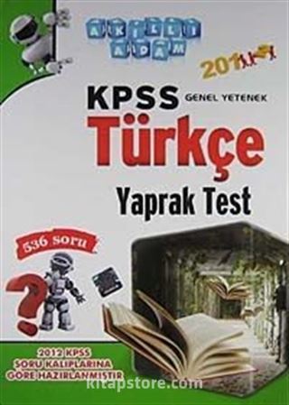 2012 KPSS Genel Yetenek Türkçe Yaprak Test