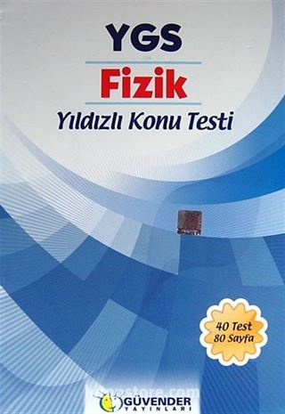 YGS Fizik Yıldızlı Konu Testi (40 Test 80 Sayfa)