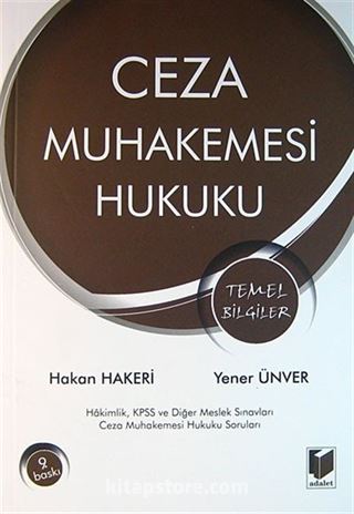 Ceza Muhakemesi Hukuku (Ders Kitabı)