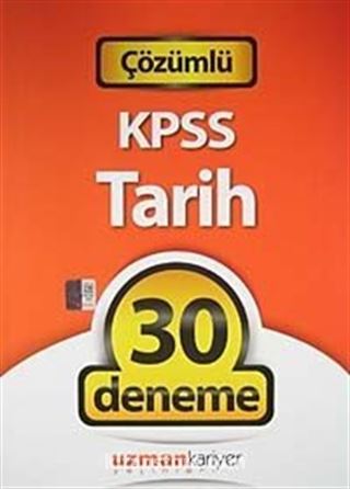 2012 KPSS Tarih 30 Deneme Sınavı (Tamamı Çözümlü)