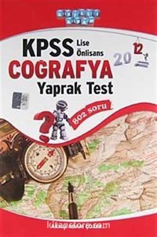 2012 KPSS Coğrafya Yaprak Test / Lise-Önlisans