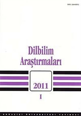 Dilbilim Araştırmaları 2011 / I