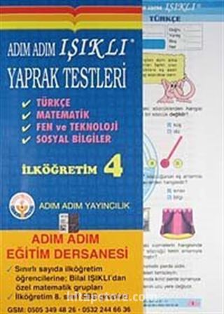 Adım Adım Işıklı Yaprak Testleri İlköğretim 4