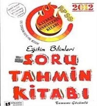 2012 KPSS Eğitim Bilimleri Soru Tahmin Kitabı