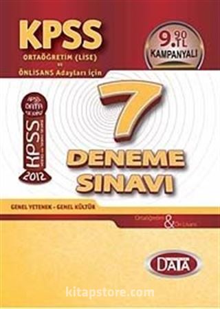 2012 KPSS 7 Deneme Sınavı