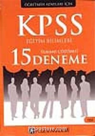 2012 KPSS Eğitim Bilimleri Tamamı Çözümlü 15 Deneme Sınavı