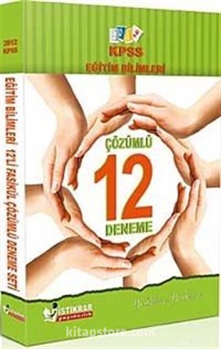 2012 KPSS Eğitim Bilimleri Çöüzmlü 12'li Fasikül Çözümlü Deneme Seti