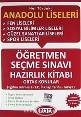 Öğretmen Seçme Sınavı Hazırlık Kitabı Ortak Konular