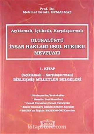 Açıklamalı İçtihatlı Karşılaştırmalı Ulusalüstü İnsan Hakları Usul Hukuku Mevzuatı 1. Kitap