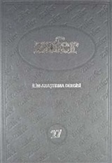 Zafer Bilim Araştırma Dergisi 2003 Sayı 313-324 (1 Yıllık)