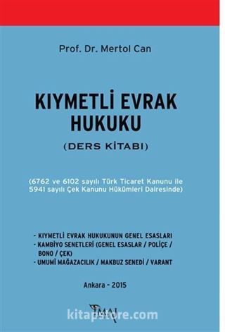 Kıymetli Evrak Hukuku (Ders Kitabı)