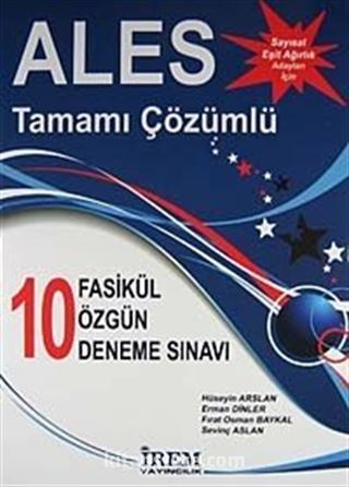 2012 Ales 10 Fasikül Özgün Deneme Sınavı (Sayısal-Eşit Ağırlık)