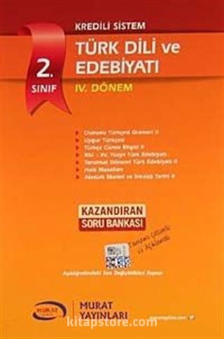 2. Sınıf Kredili Sistem Türk Dili ve Edebiyatı IV. Dönem Kazandıran Soru Bankası