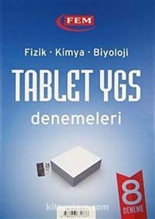 Fizik-Kimya-Biyoloji Tablet YGS Denemeleri 8 Deneme