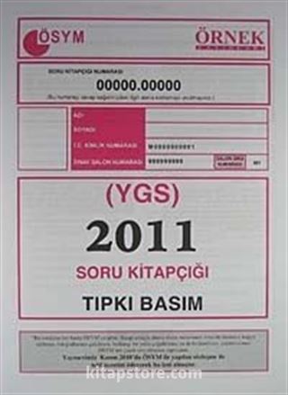 YGS 2011 Soru Kitapçığı (Tıpkı Basım)