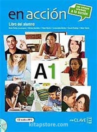 En acción A1 Libro del alumno (Ders Kitabı +Audio descargable) İspanyolca Temel Seviye