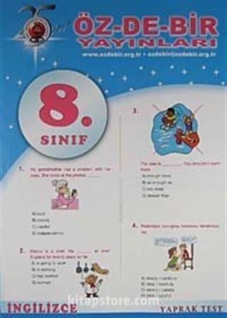 8. Sınıf İngilizce Yaprak Test