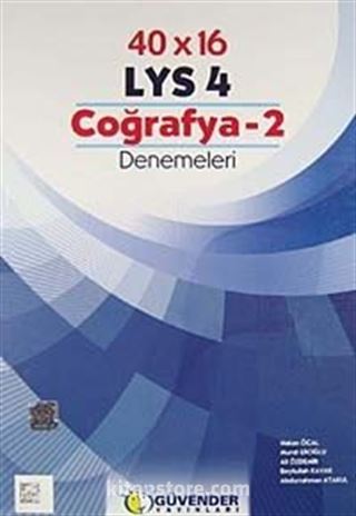 40x16 LYS 4 Coğrafya-2 Denemeleri