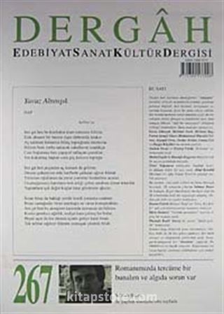 Dergah Edebiyat Sanat Kültür Dergisi Sayı:267 Mayıs 2012