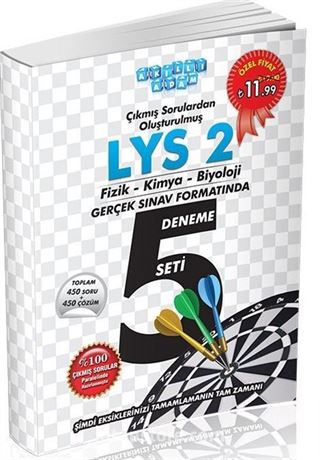 LYS 2 Fizik-Kimya-Biyoloji 5 Deneme Seti