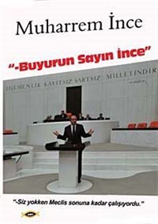 Buyurun Sayın İnce