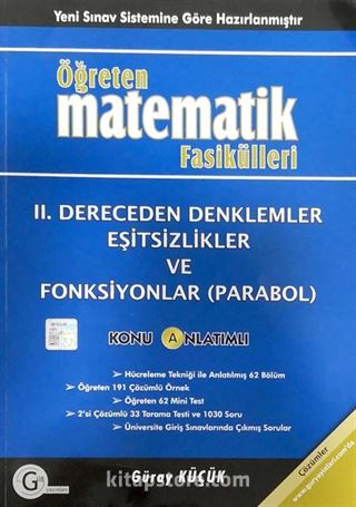 2.Dereceden Denklemler Eşitsizlikler Ve Fonksiyonlar (Parabol) / Konu Anlatımlı / Öğreten Matematik Fasikülleri