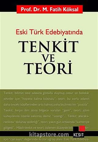 Tenkit ve Teori Eski Türk Edebiyatında