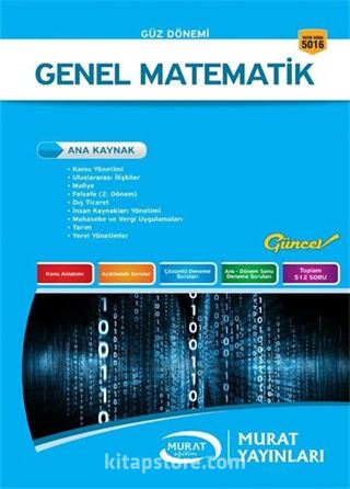 Genel Matematik (Kod:5016)