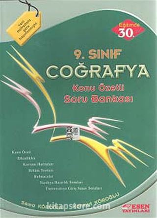 9. Sınıf Coğrafya Konu Özetli Soru Bankası