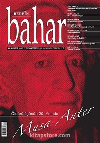 Berfin Bahar Aylık Kültür Sanat ve Edebiyat Dergisi Eylül 2012 Sayı:175