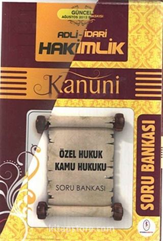 2013 Adli-İdari Hakimlik Kanuni Soru Bankası (2 Cilt Kutulu)