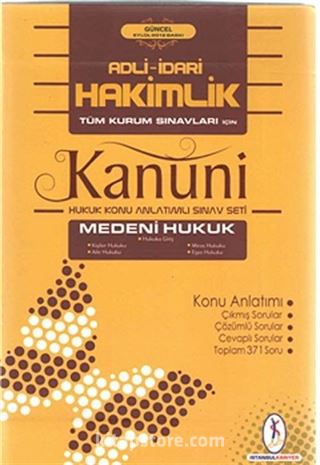 2013 Kanuni Adli-İdari Hakimlik Medeni Hukuk Tüm Kurum Sınavları İçin