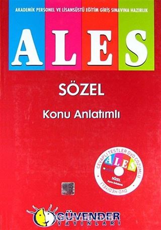 ALES Sözel Konu Anlatımlı (CD ilaveli)