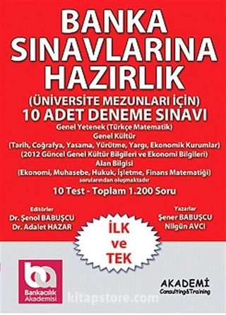 Banka Sınavlarına Hazırlık (Üniversite Mezunları İçin)