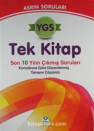 2013 YGS Tek Kitap Asrın Soruları