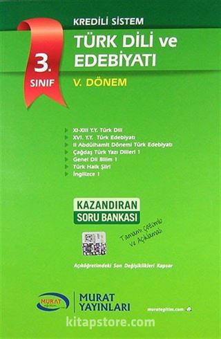 3. Sınıf V. Dönem Kredili Sistem Türk Dili ve Edebiyatı