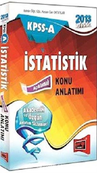 2013 KPSS A İstatistik Açıklamalı Konu Anlatımlı