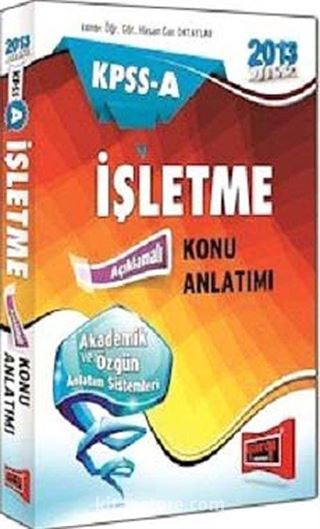 2012 KPSS A İşletme Açıklamalı Konu Anlatımı