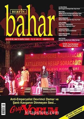 Berfin Bahar Aylık Kültür Sanat ve Edebiyat Dergisi Kasım 2012 Sayı:177