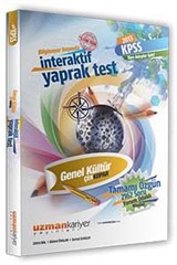 2013 KPSS Genel Kültür İnteraktif Yaprak Testleri (Çek Kopar)