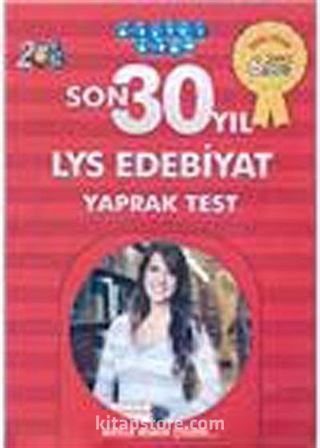 2013 Son 30 Yıl LYS Edebiyat Yaprak Test