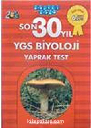 2013 Son 30 Yıl YGS Biyoloji Yaprak Test