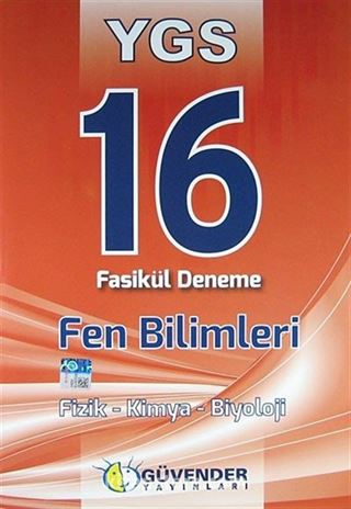 YGS 16 Fasikül Deneme Fen Bilimleri Fizik-Kimya-Biyoloji