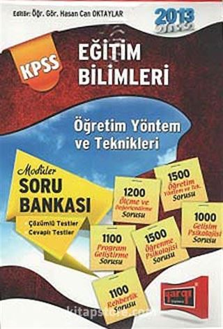 2013 KPSS Eğitim Bilimleri Soru Bankası Seti (6 Kitap)