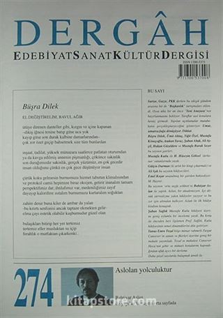 Dergah Edebiyat Sanat Kültür Dergisi Sayı:274 Aralık 2012