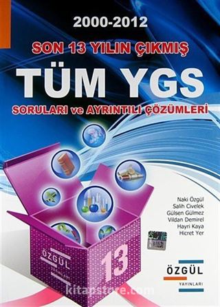 2000-2012 Son 13 Yılın Çıkmış Tüm YGS Soruları ve Ayrıntılı Çözümleri