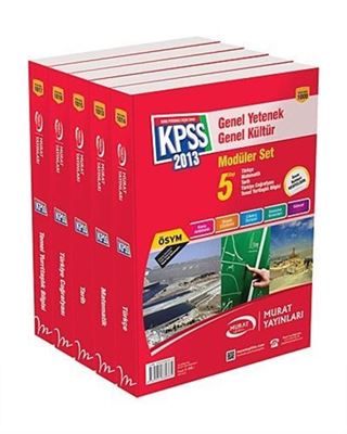 2013 KPSS Genel Kültür Genel Yetenek Modüler Set (5 Kitap)